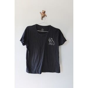 Swarovski Women's Black Panda Bear Crystal Tee XL